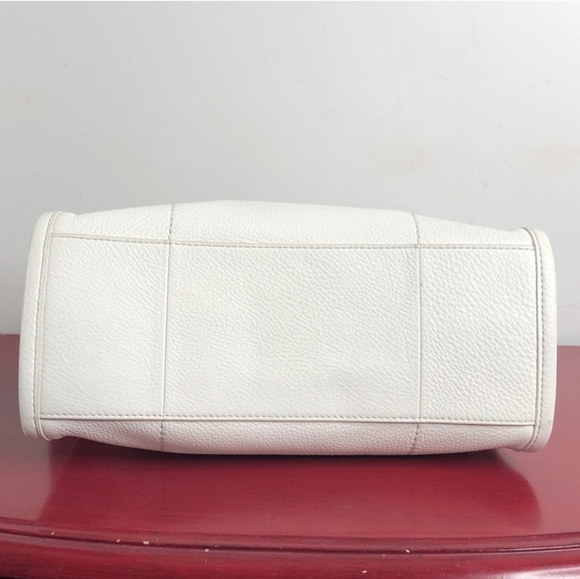 Tory Burch Britten Pebble Leather Small Slouchy Tote Gold Chain Handle - Picture 9 of 9